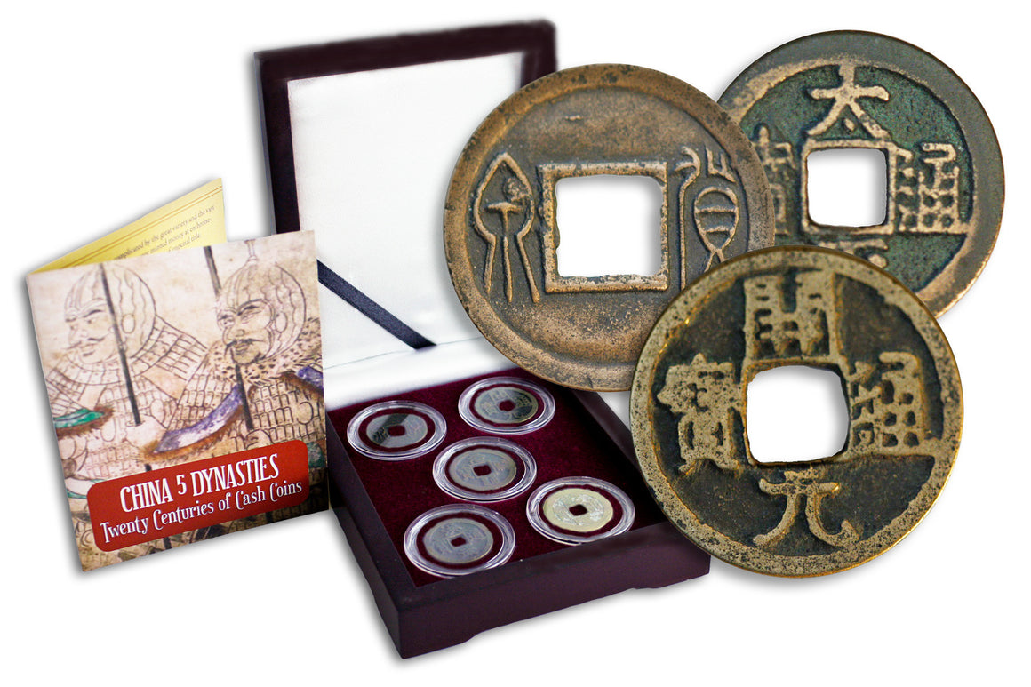 China Five Dynasties: Twenty Centuries of Cash Boxed Coin Collection