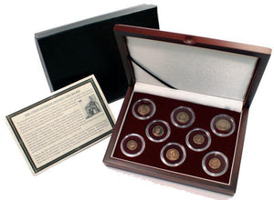 Constantine Dynasty: Eight Roman Bronze Coins Boxed Collection