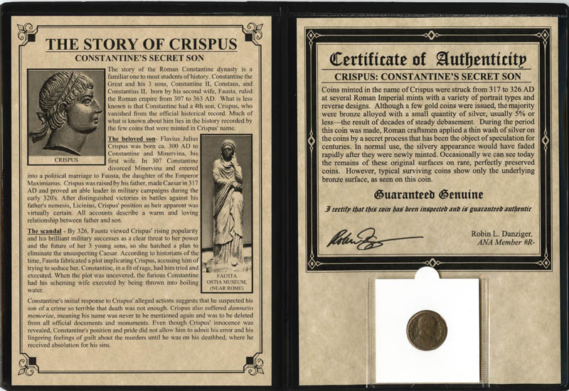 Constantine's Secret Son: Crispus Coin Portfolio Album