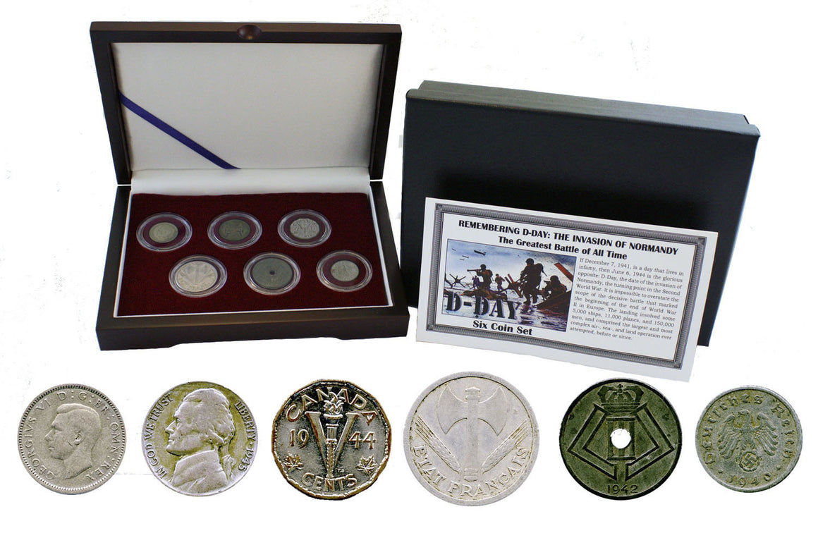 D-Day: Six Coins from the WWII Invasion of Normandy Boxed Collection