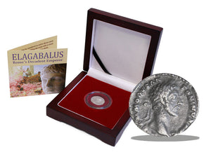 Elagabalus: Rome's Decadent Emperor, Silver Denarius Boxed Coin Collection
