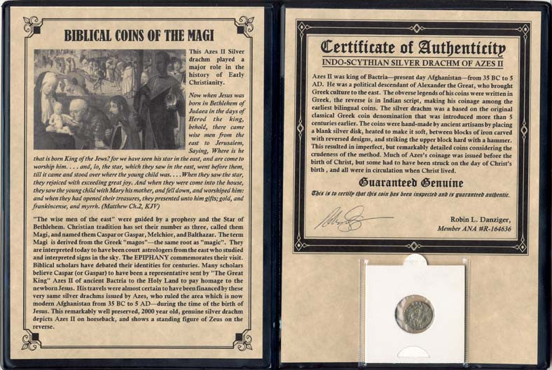 Journey of the Magi: Silver Drachm Coin Portfolio Album