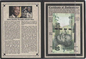 Nelson Mandela: The Father of South Africa Banknote Portfolio Album