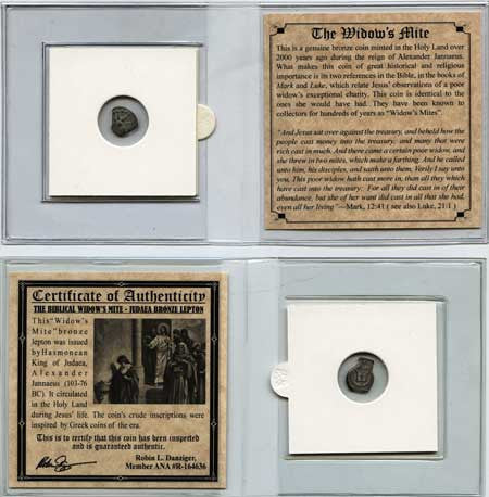 Widow’s Mite Bronze Lepton Mini Coin Album