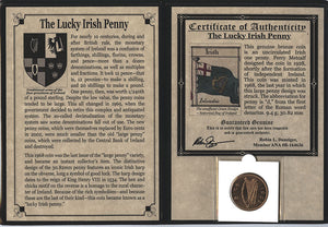 Lucky Irish Penny Coin Portfolio Album