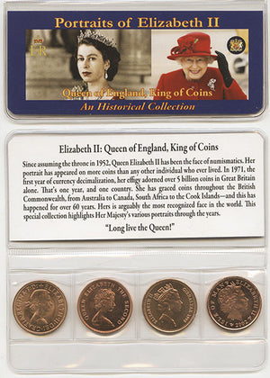 Queen Of England Four Historical Mini Coin Album