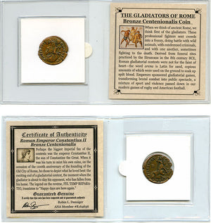 Roman Centenionalis Constantius II Mini Coin Album