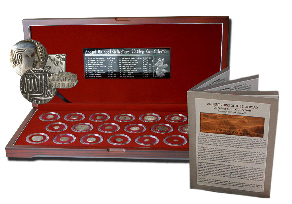 Ancient Coins of the Silk Road: Twenty Silver Coins Boxed Collection