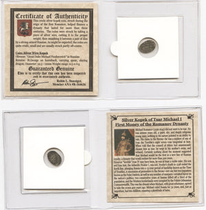 Tsar Michael I Romanov Dynasty Mini Coin Album