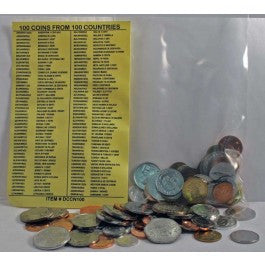 100 Coins from 100 Different Countries
