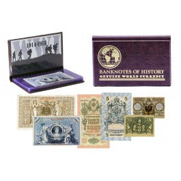 The Shot Heard Round the World: WWI 6 Banknote Collection Folio