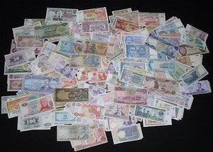 25 Different World Banknotes Paper Money