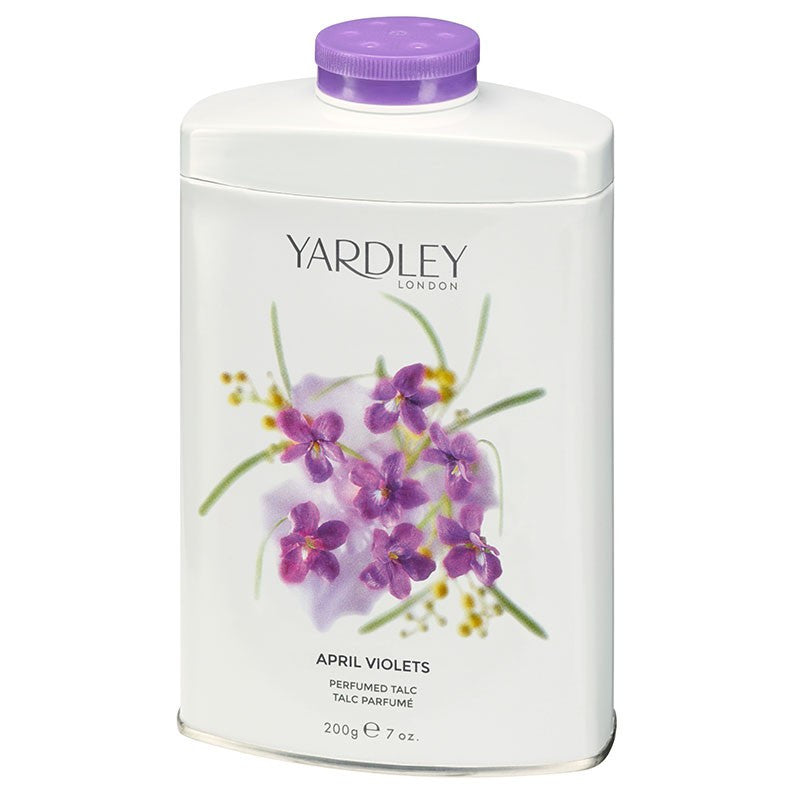 Yardley April Violets Tin Talc 200g